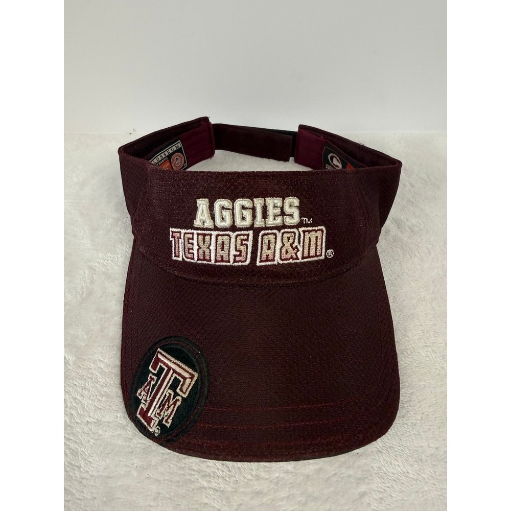 Texas A&M Aggies Maroon Adjustable Visor Cap Colosseum Athletics‎
